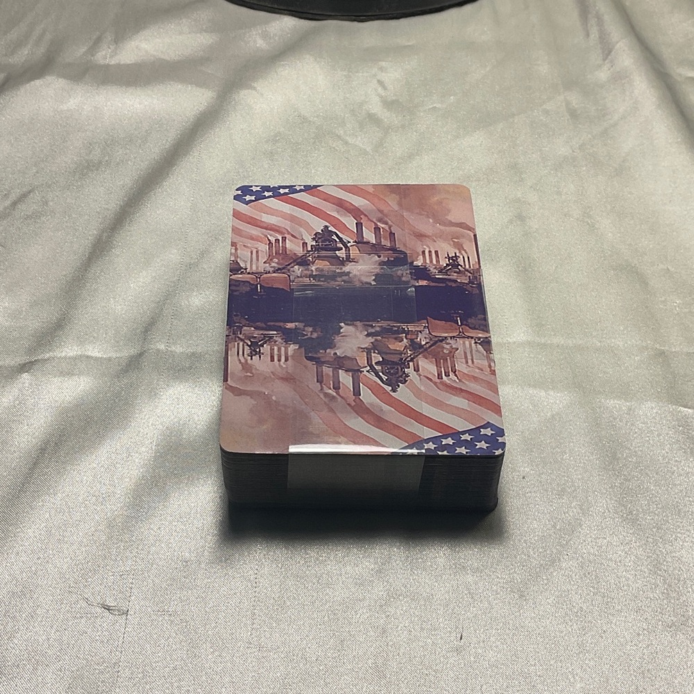 Patriotic Tarot Deck with Flag Design